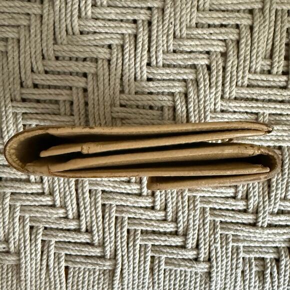 Chanel Vintage Camel Colored Long Snap Wallet - Picture 5 of 10